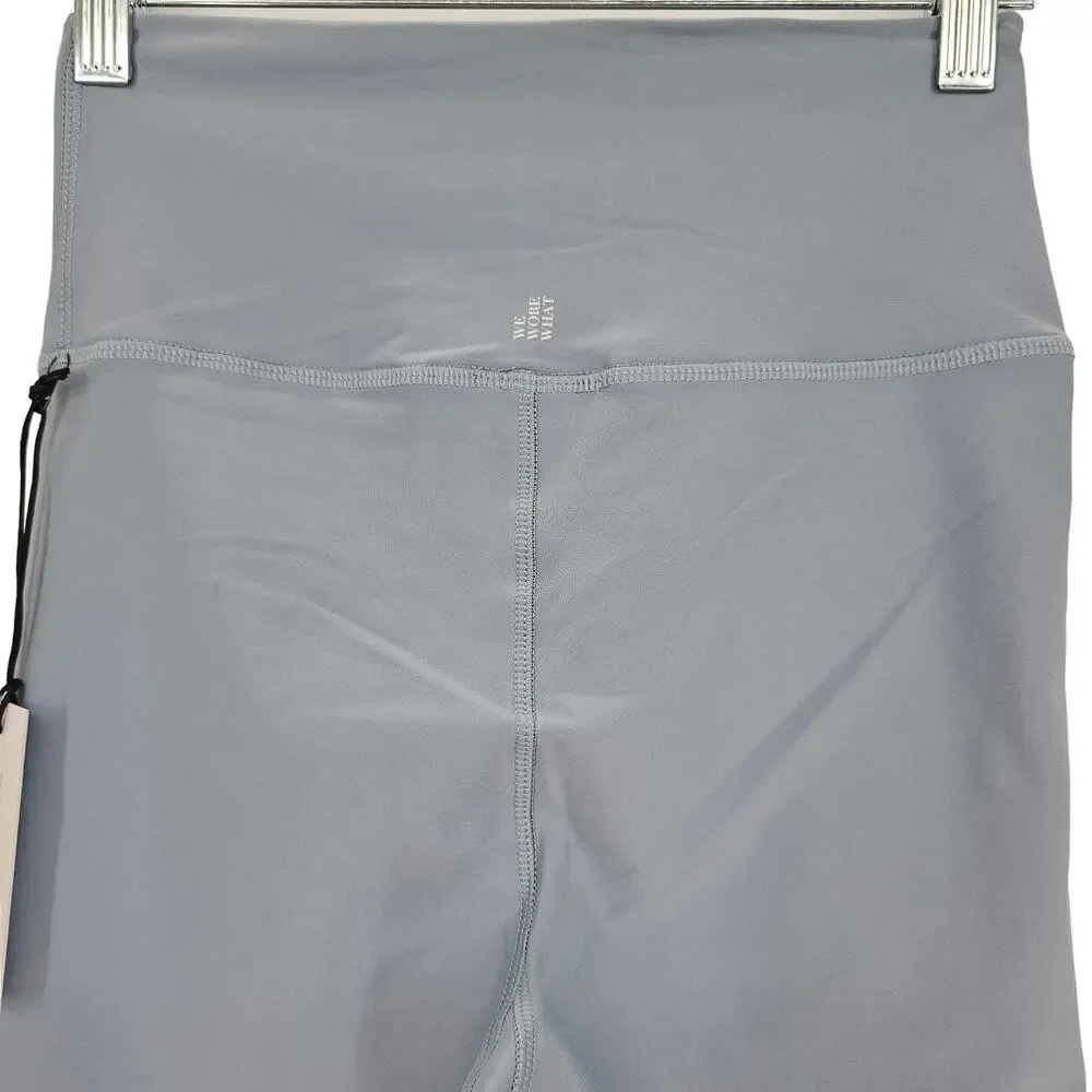 Revolve WeWoreWhat Womans size S Lace-Up Biker Shorts Light Blue 6